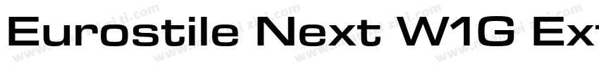 Eurostile Next W1G Ext Bold It字体转换